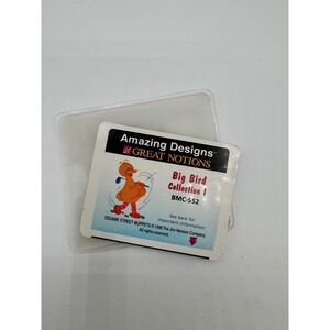Amazing Designs Great Notions Big Bird Collection 1 Embroidery Card BMC-SS2 1998